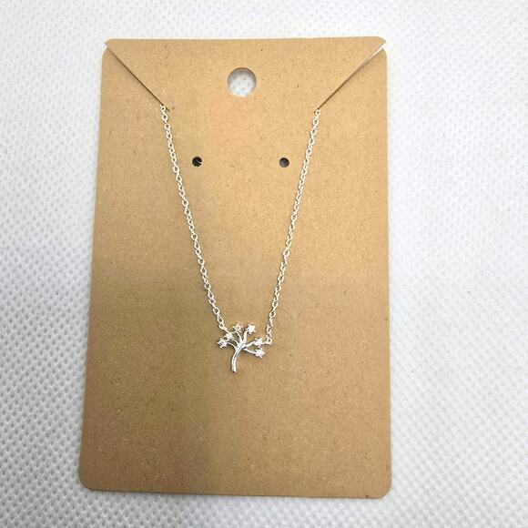 Sterling Silver Tiny Tree of Life Necklace - Picture 1 of 7